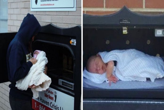 “caixa de correio” para bebés indesejados