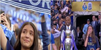 Adepta FC Porto filmada chorar bancada