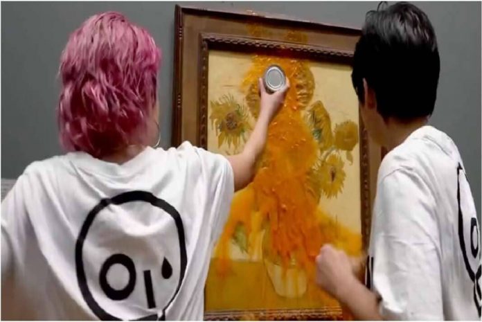 Ativistas ambientais vandalizaram quadro de Van Gogh