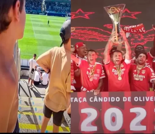 Reação de adeptos do Benfica